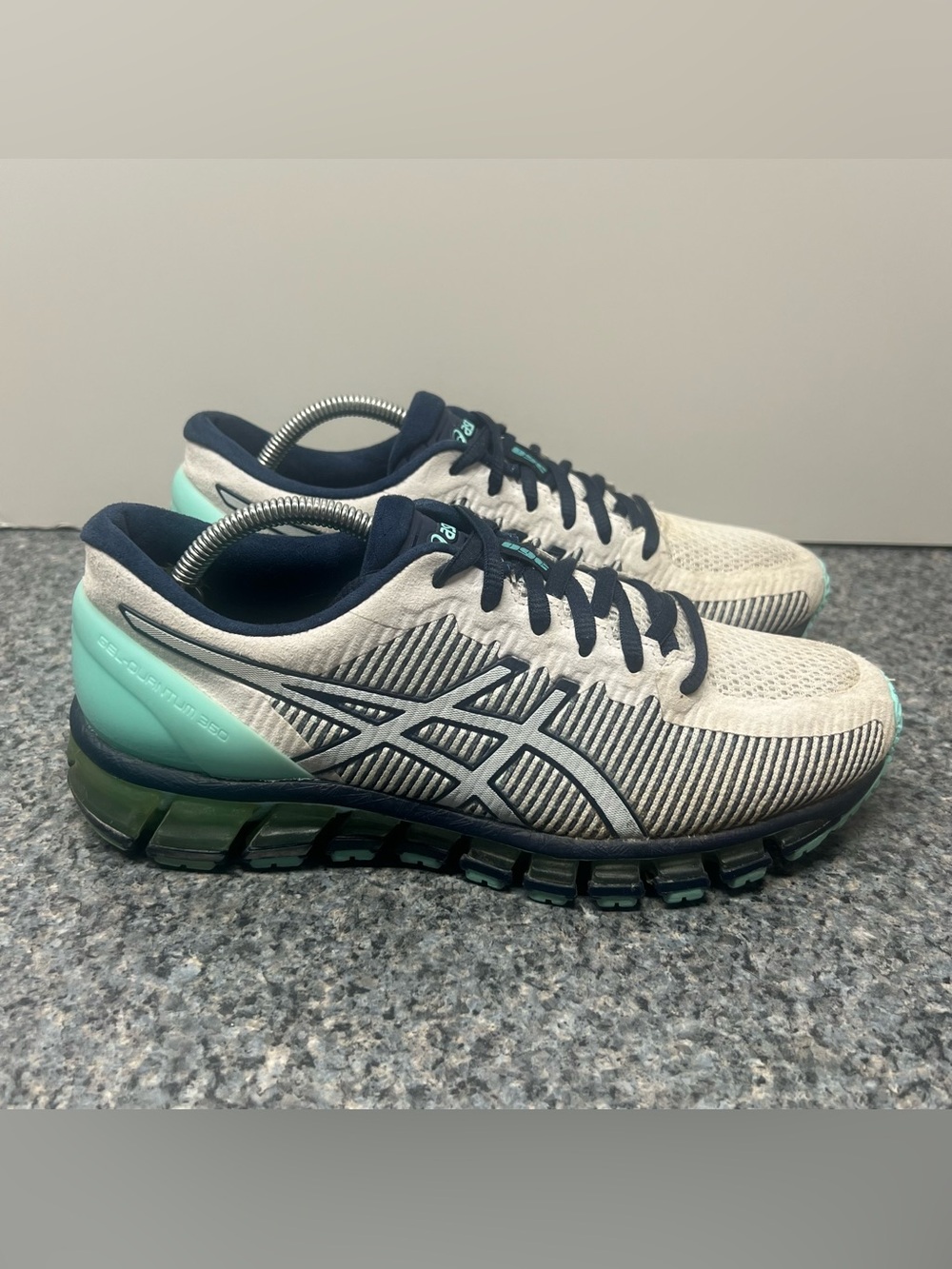 ASICS Gel-Quantum 360 CM Running Shoes Sneakers White Blue | Women’s Size 7.5